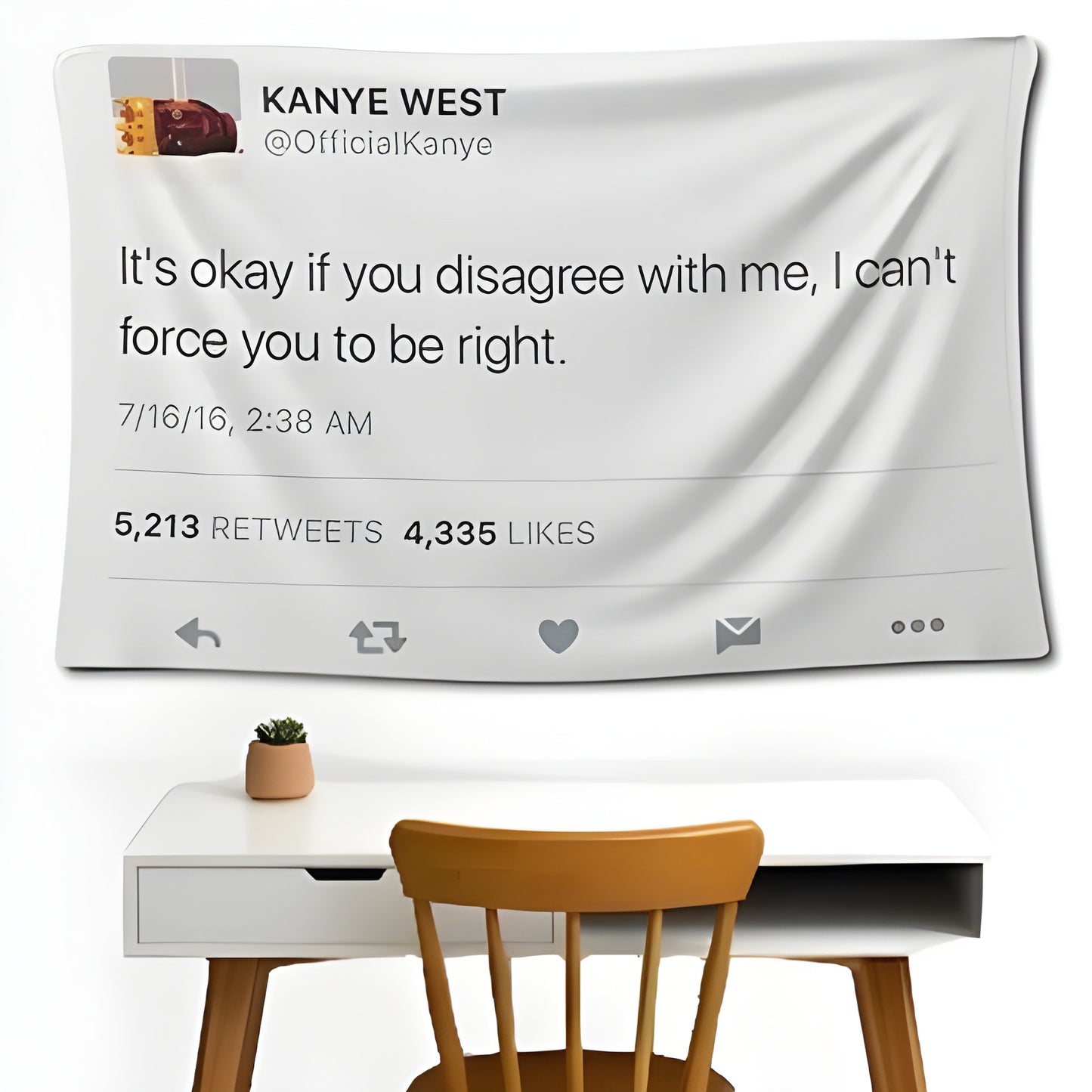 Kanye Tweet Wall Flag