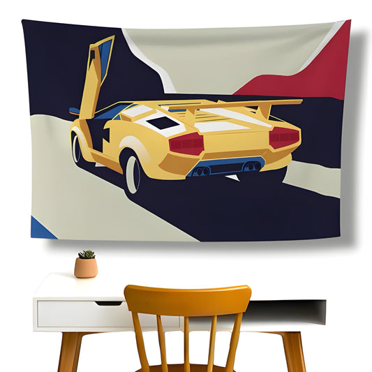 Graphic Car Wall Flag
