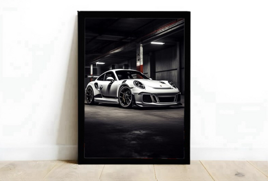White Porsche Frame
