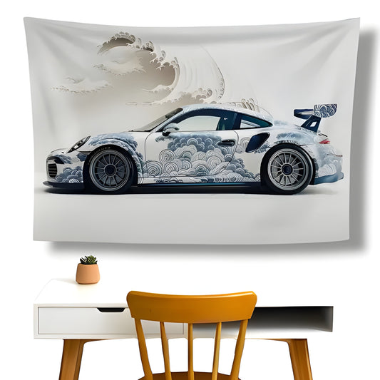 Porsche Wall Flag