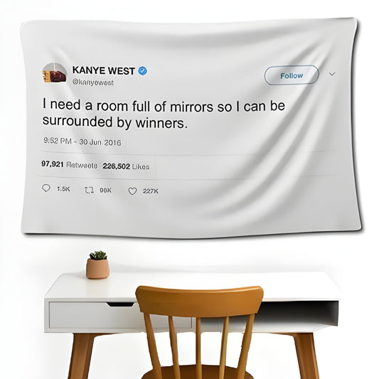 Kanye West Tweet Wall Flag