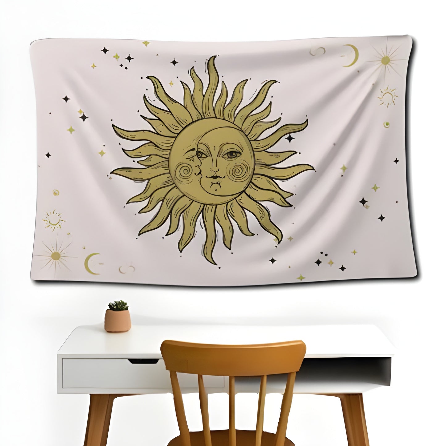 Celestial Sun Wall Flag