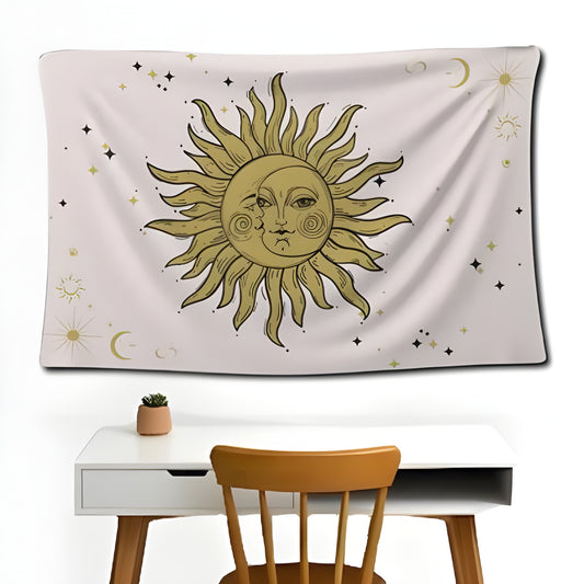 Celestial Sun Wall Flag