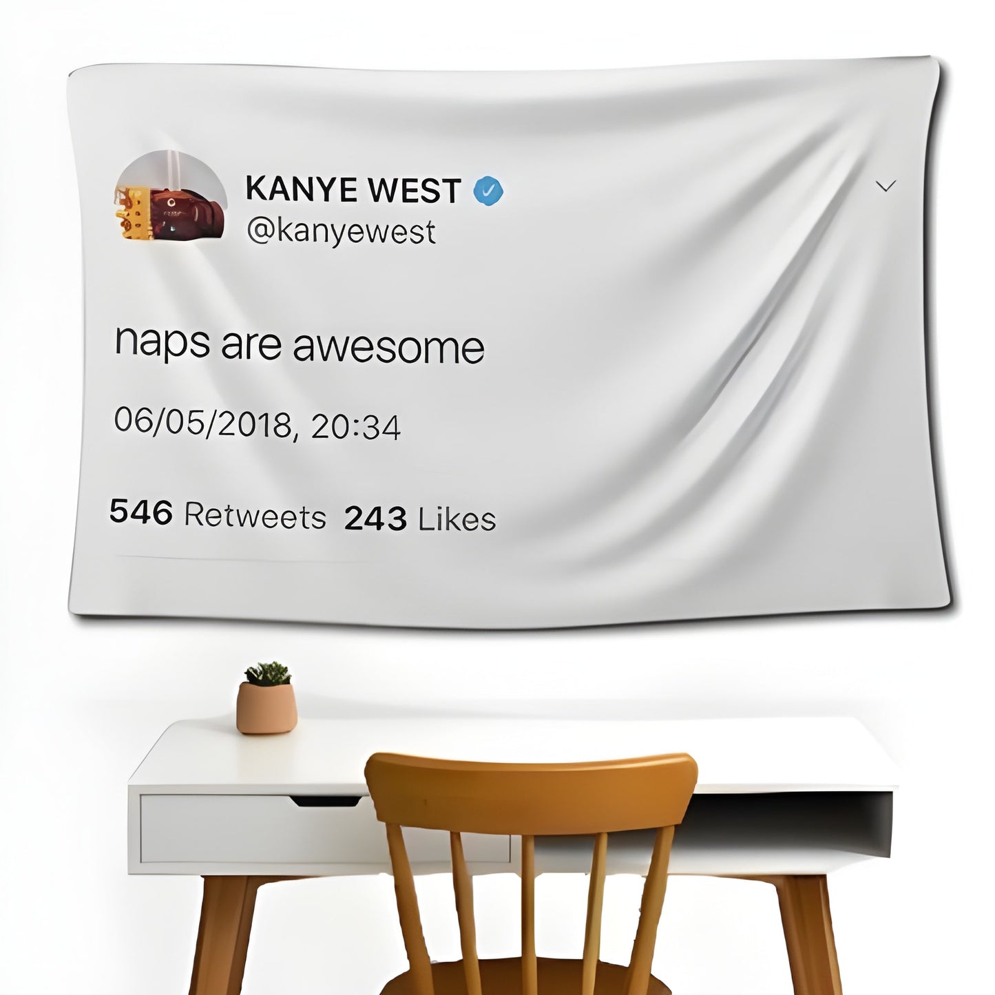 Kanye Tweet Wall Flag