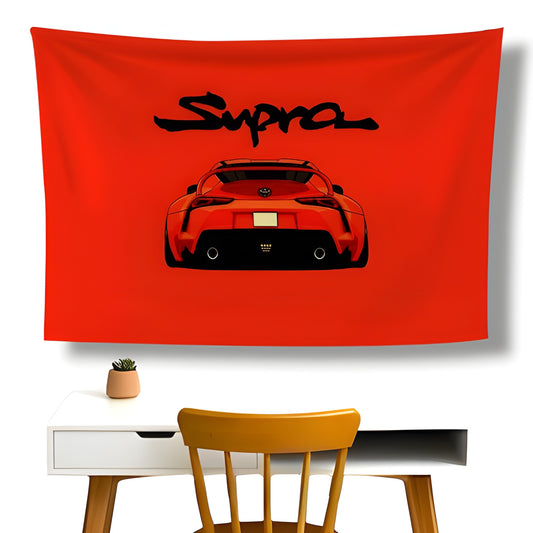 Red Supra Wall Flag