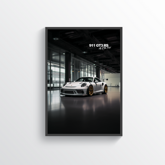 White Porsche Frame