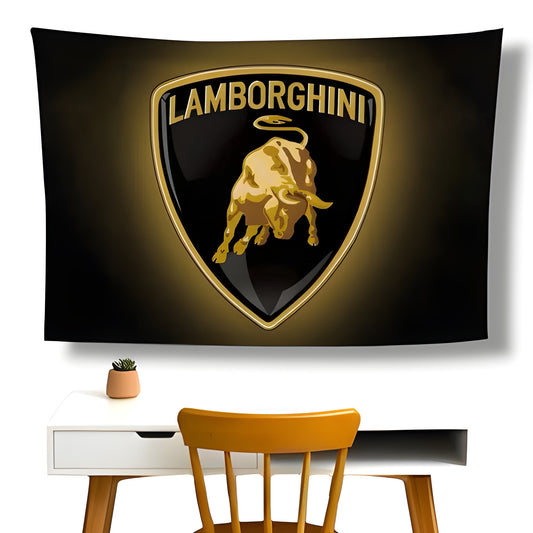 Lamborghini Logo Wall Flag