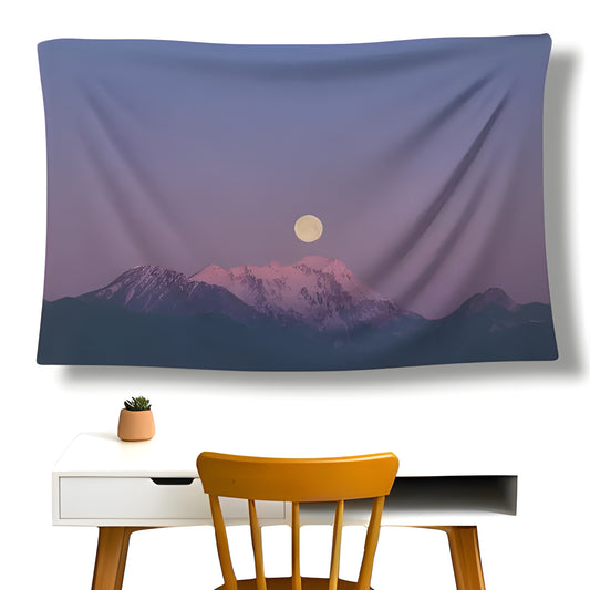 Moon Mountain Wall Flag
