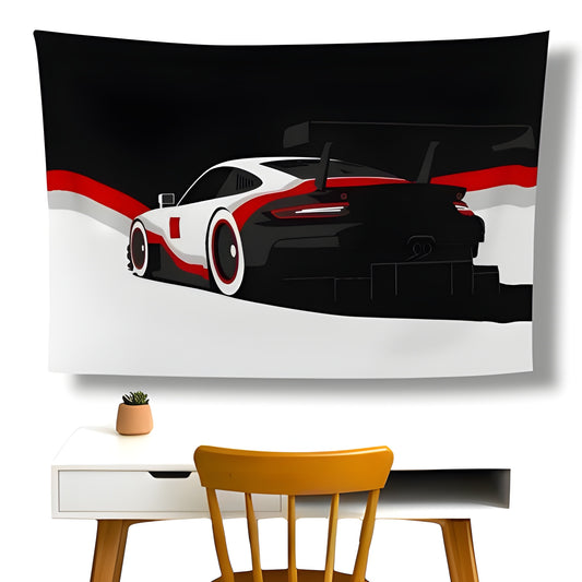 Porsche Wall Flag