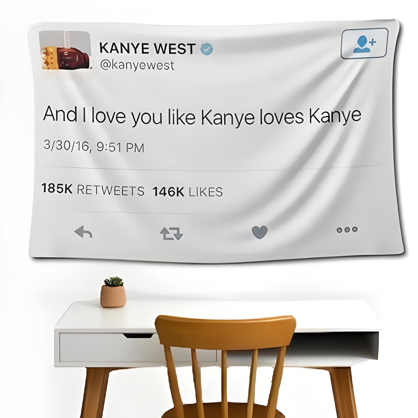 Kanye Tweet Wall Flag