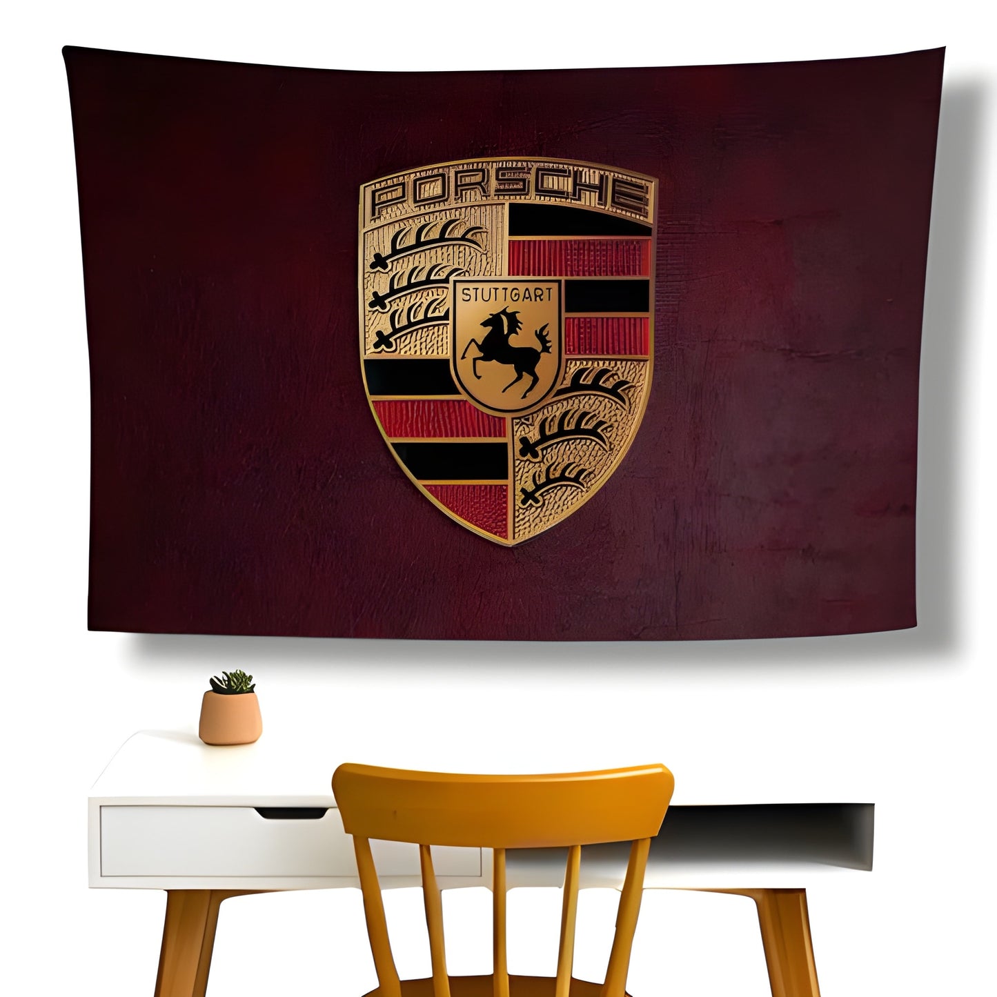 Porsche Logo Wall Flag