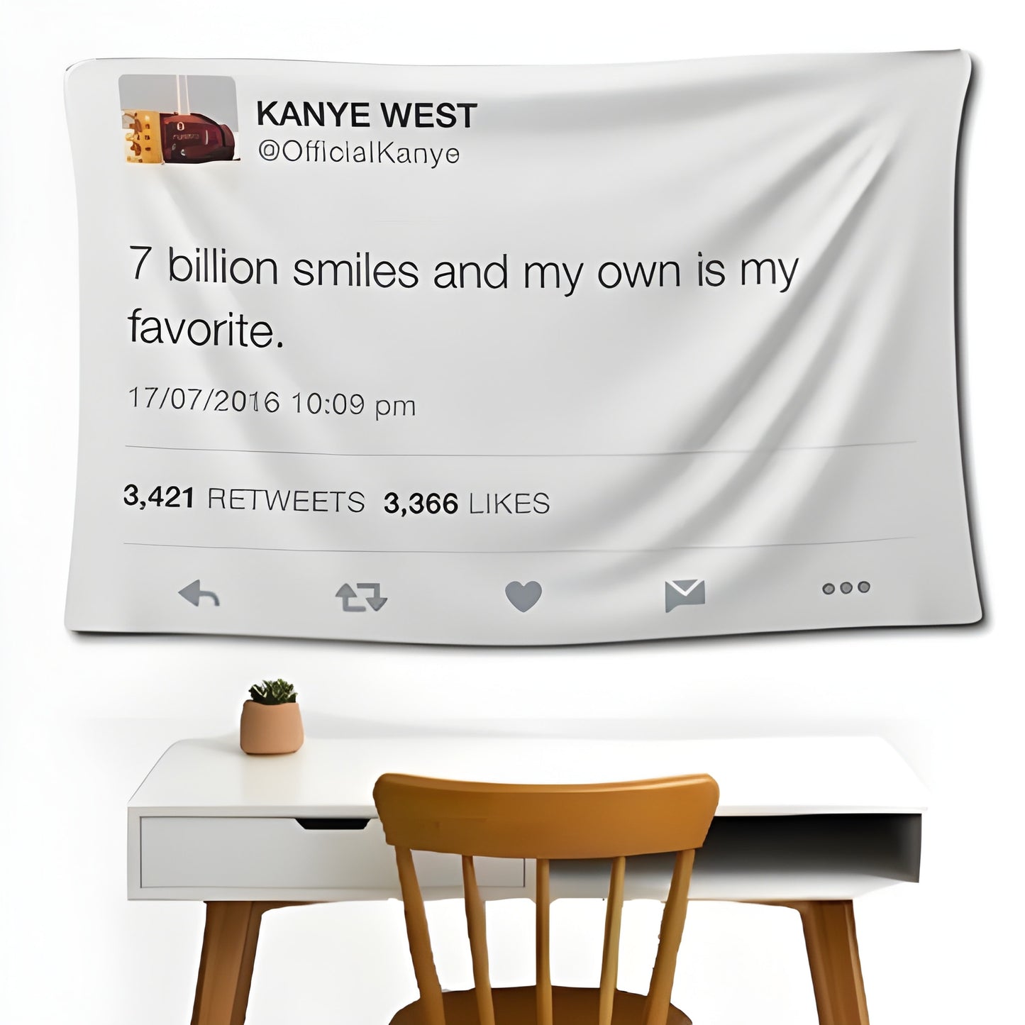 Kanye Tweet Wall Flag