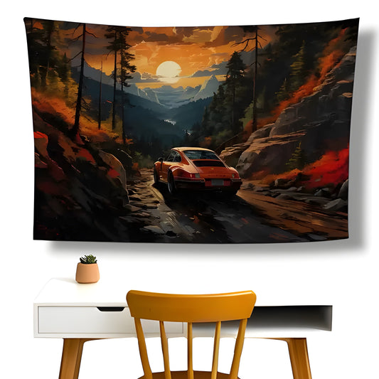 Sunset Wall Flag