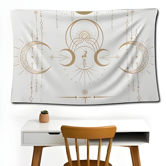 Celestial Moons Wall Flag