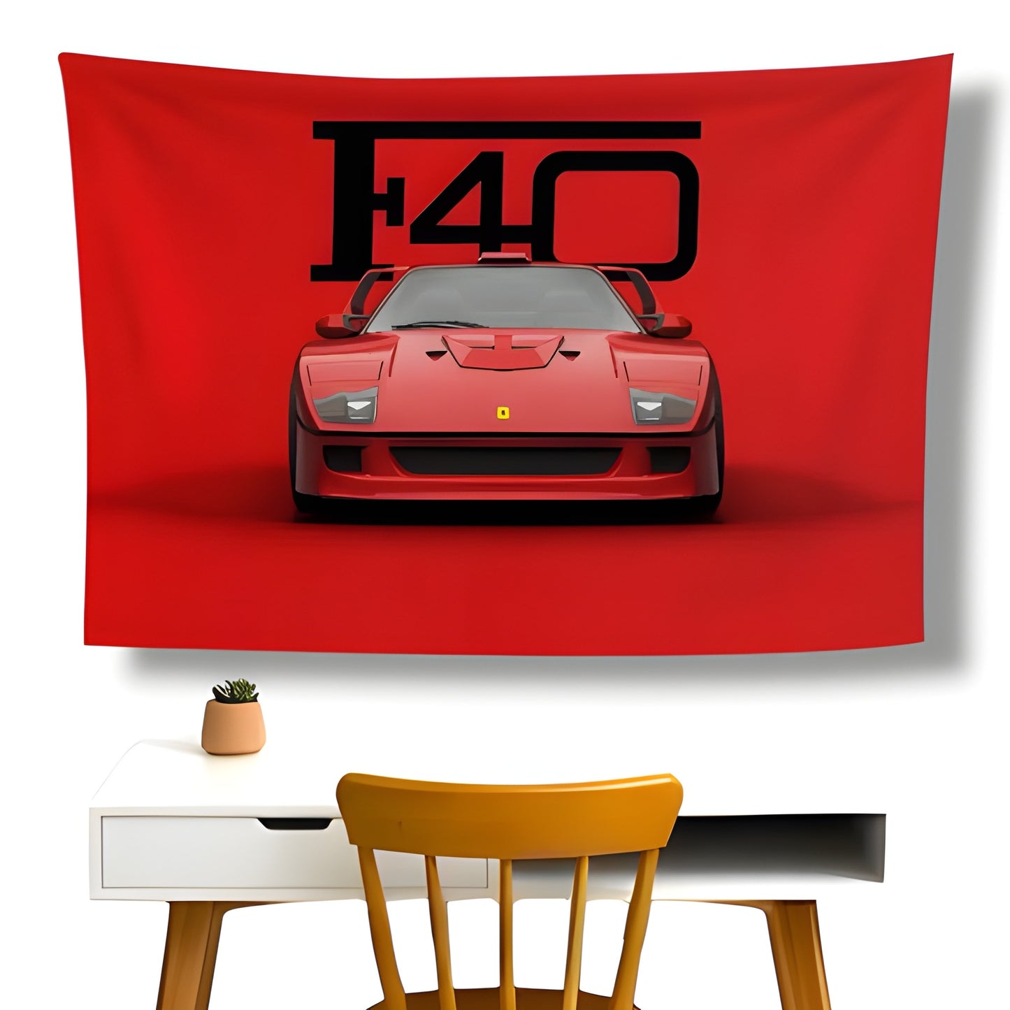 Ferrari F40 Wall Flag