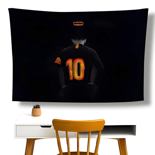 Messi 10 Wall Flag