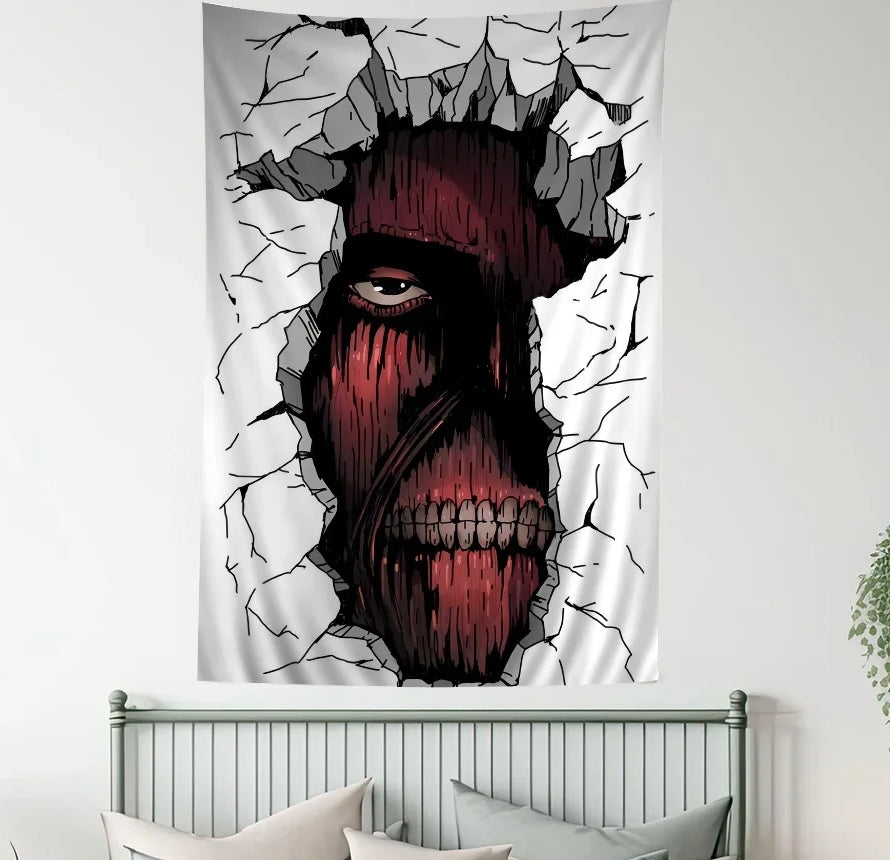 Attack On Titan Wall Flag