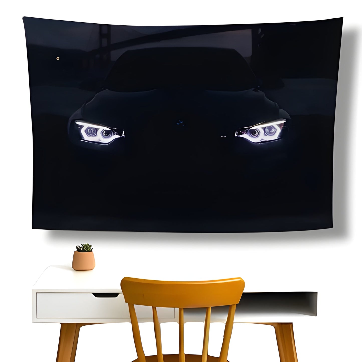 Evil BMW Wall Flag