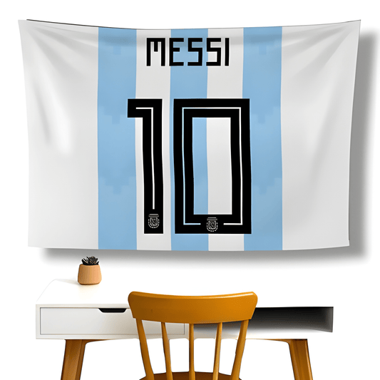 Messi 10 Wall Flag