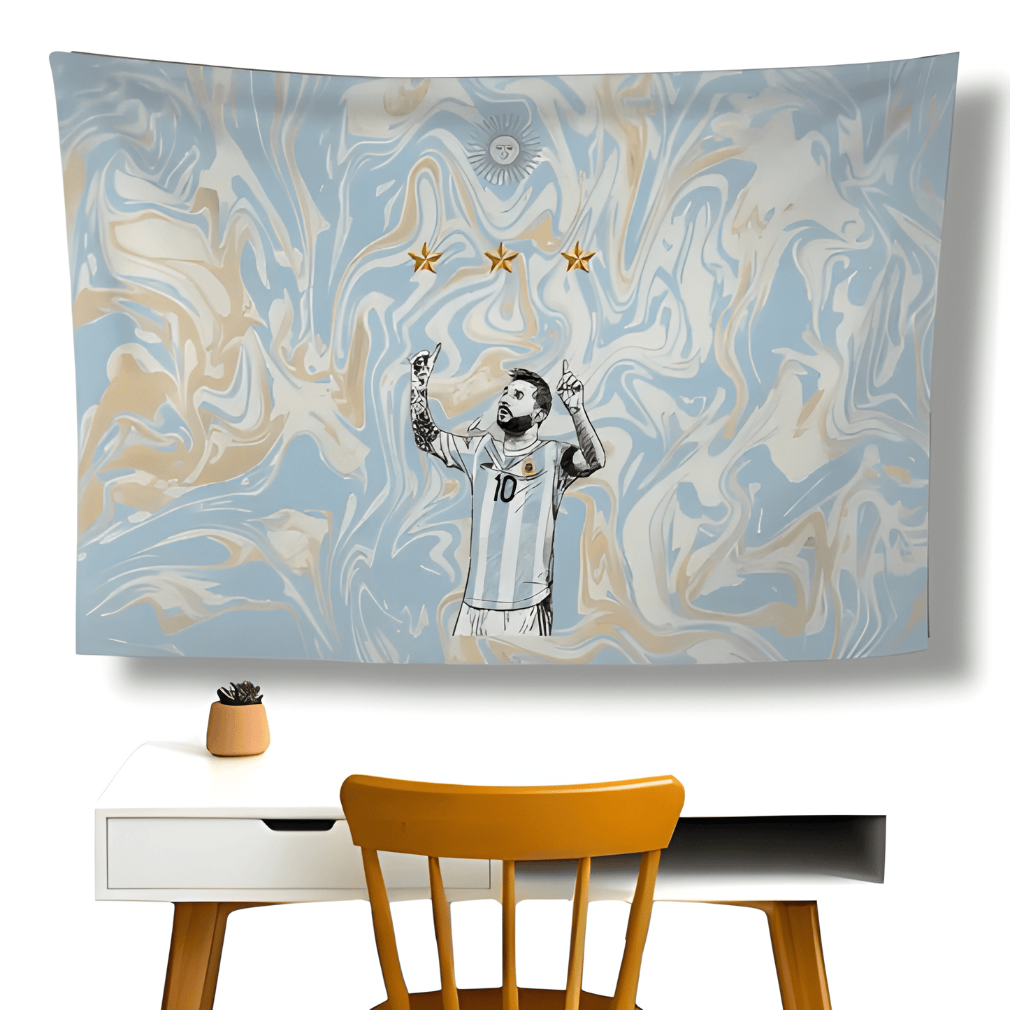 Messi Argentina Wall Flag